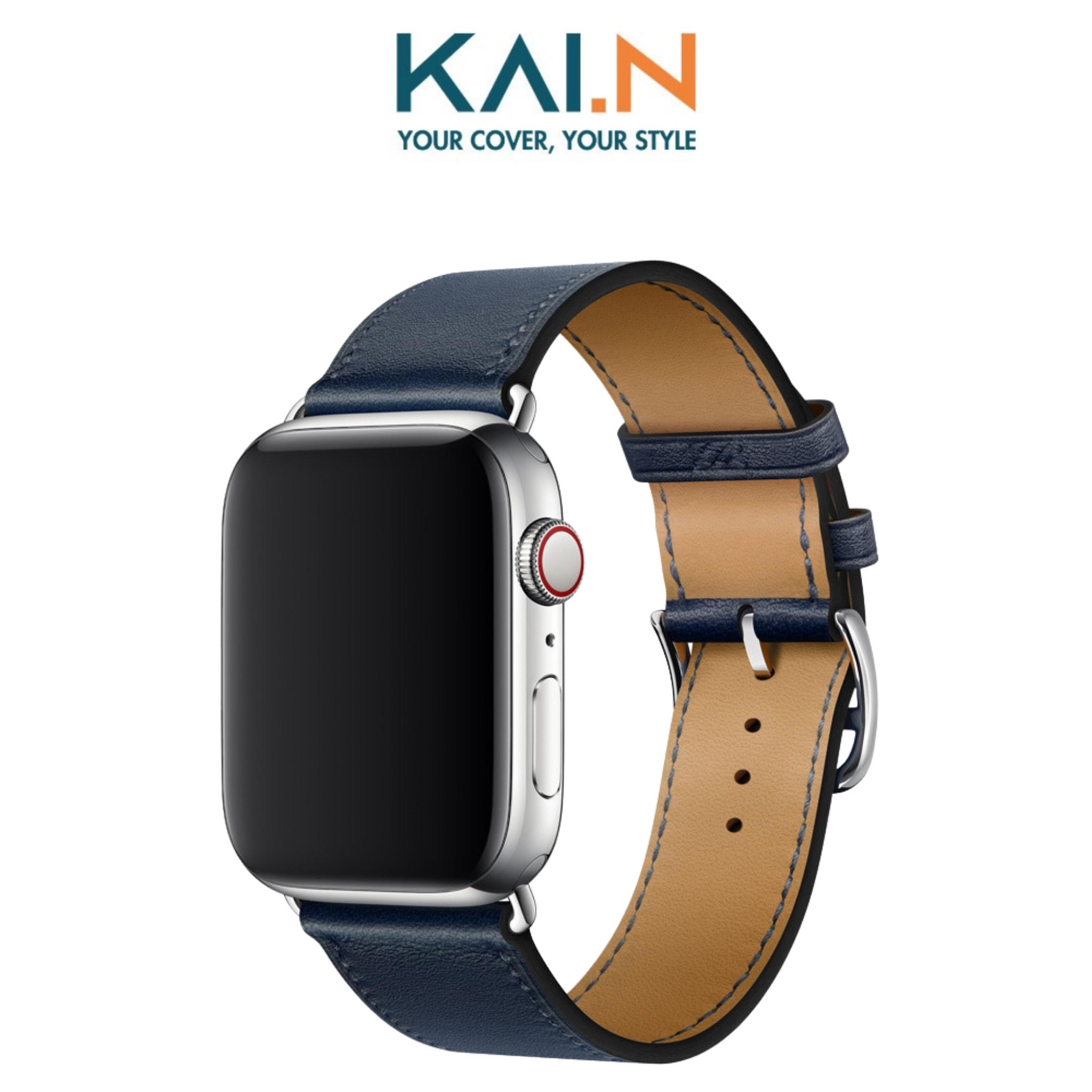 Dây Da Classic Sang Chảnh Kai.N Leather Dành Cho Apple Watch Series 1,2,3,4,5,6,7,SE - Hàng Chính Hãng