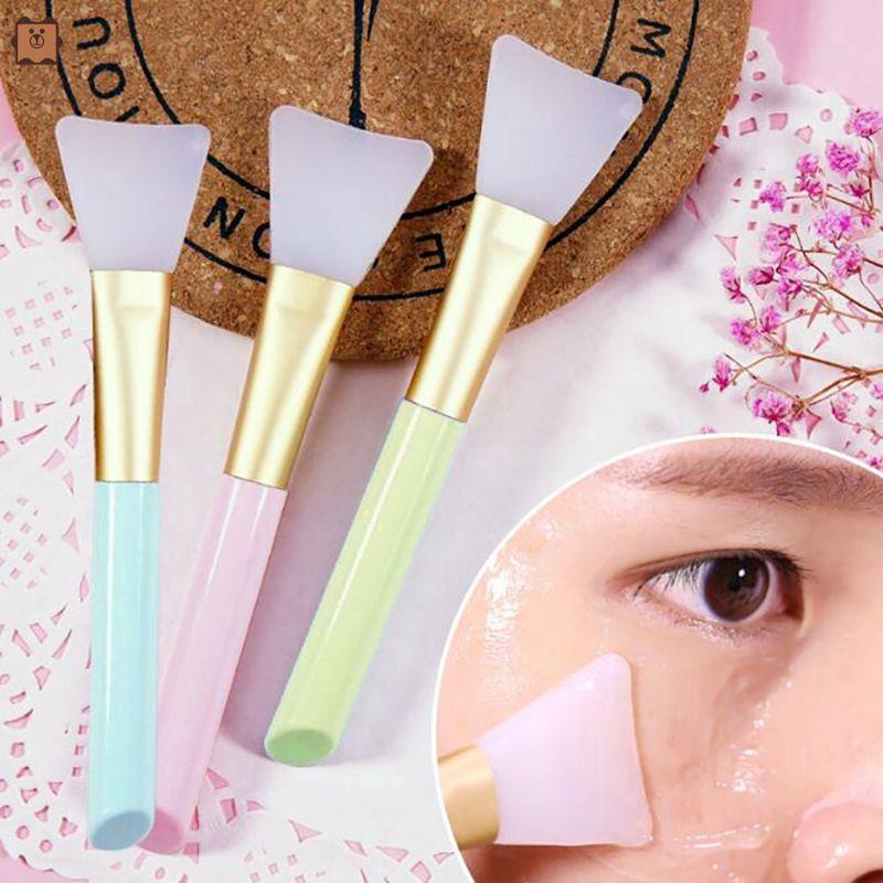 100 Cọ Sillicon - Chổi Sillicon, Cọ Cán Hồng quét mặt nạ trang điểm cao cấp