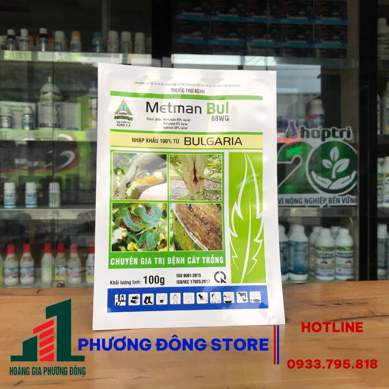 Thuốc trị nấm bệnh Metman Bul 68WG - gói 100g, gói 500g