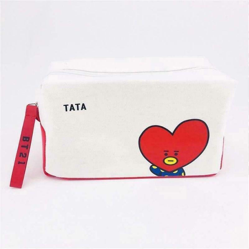 Túi bút BT21 (túi đựng đồ trang điểm BT21)