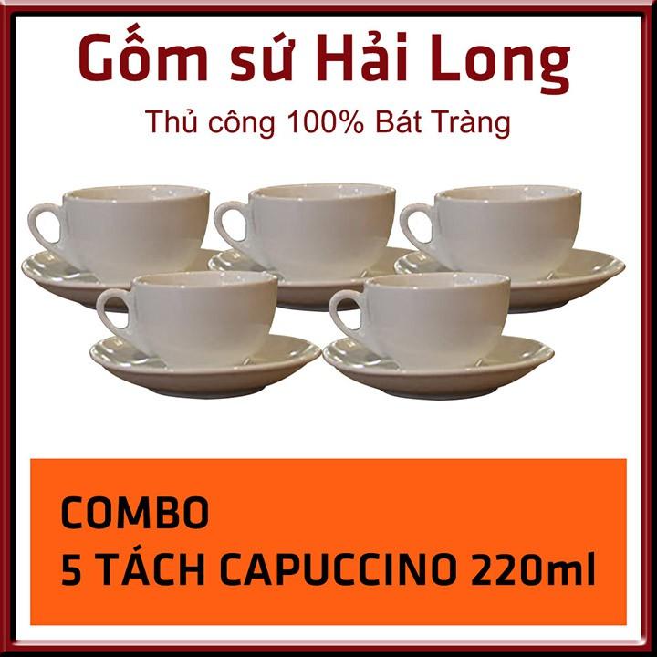 COMBO 5 Cốc tách ly sứ cao cấp uống cà phê