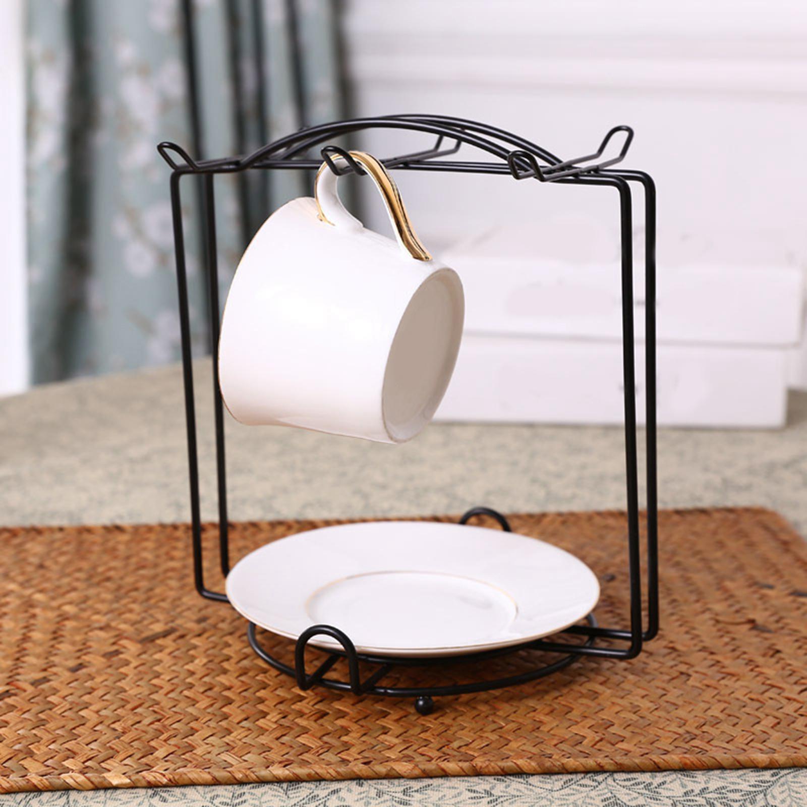 Mug Rack Cup Drying Rack Metal 6 Cup Holder Stand Drying Organizer