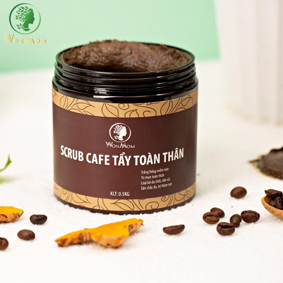 Bộ tắm gội toàn diện từ thảo mộc Wonmom ( 1 Dầu gội cốt bồ kết + 1 Sữa tắm cho mẹ + 1 Scrub café tẩy body )