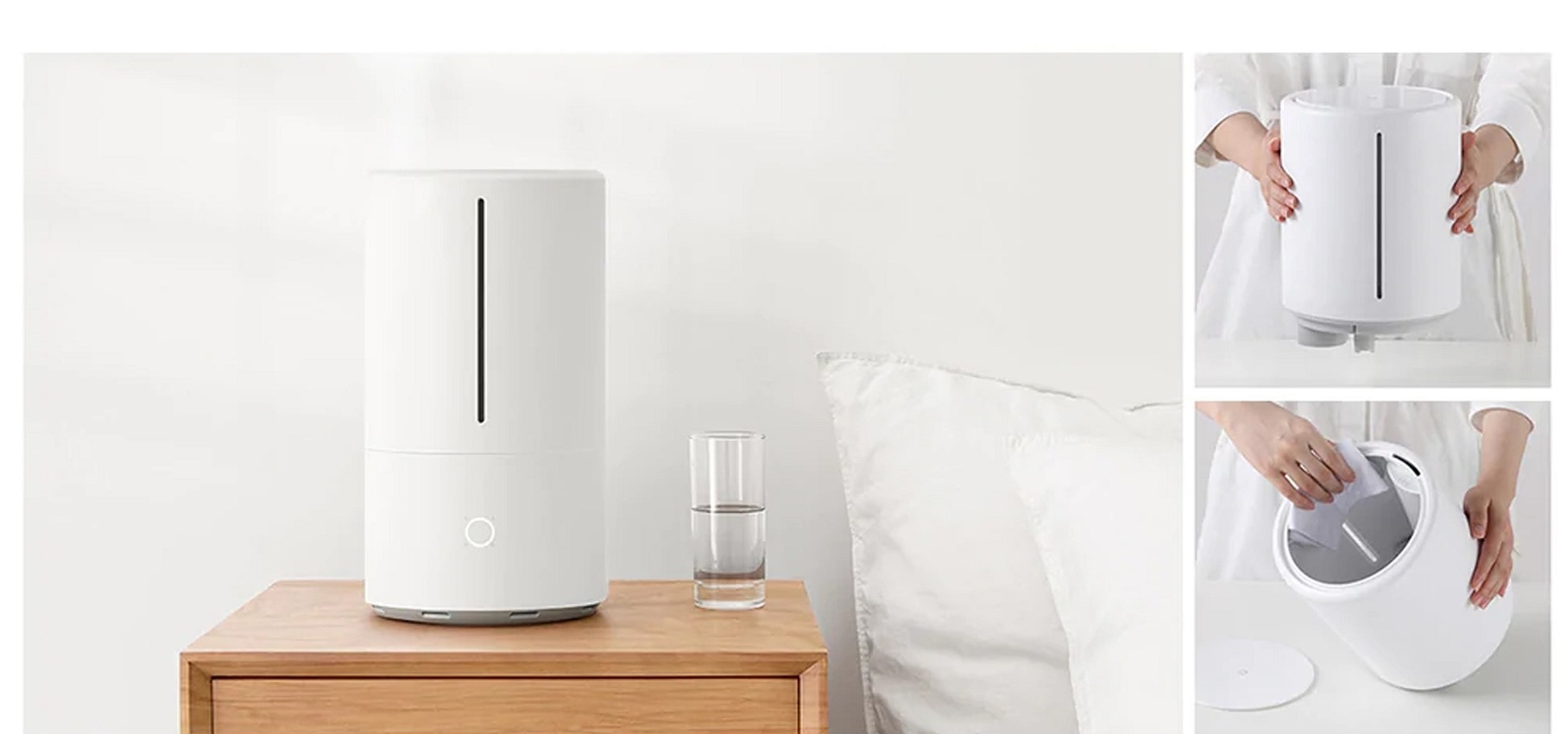 Máy phun sương tạo độ ẩm Xiaomi - Hàng chính hãng - Mi Smart Antibacterial Humidifier, Máy tạo độ ẩm diệt khuẩn Xiaomi