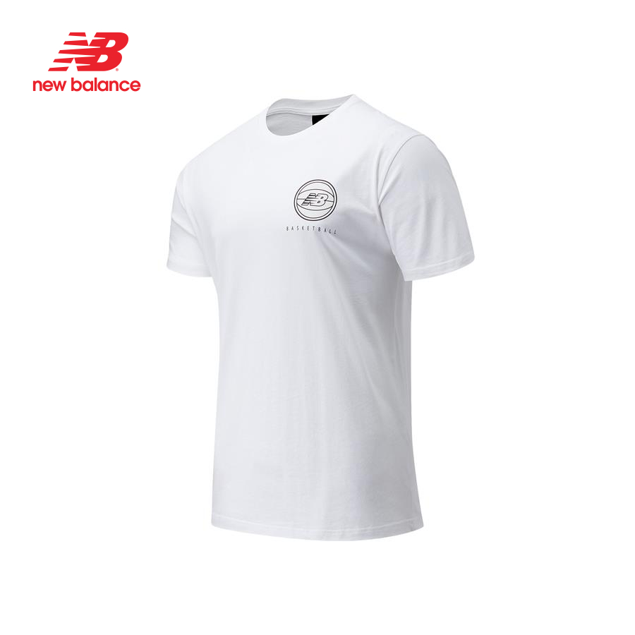 Áo thun tay ngắn thời trang nam New Balance HOOPS ESSENTIAL TEE - MT13587WT (form quốc tế