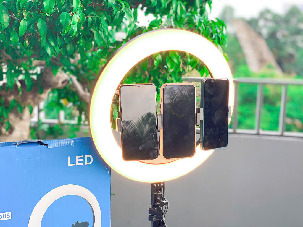 Bộ đèn livestream bán hàng HLJJ36  36CM có remote đèn 3 màu chuyên dụng cho tiktok  bigo livestream- quay vlog giá rẻ hàng nhập khẩu