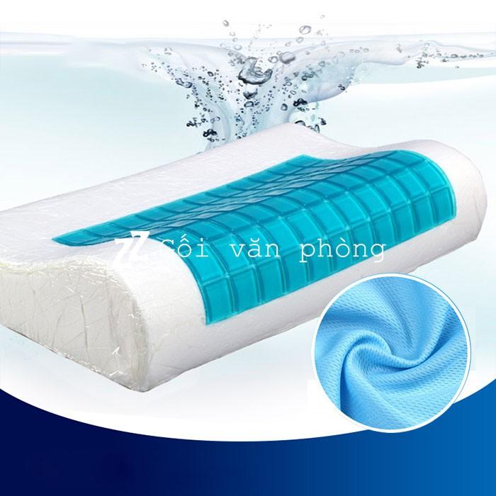 Gối Ngủ Định Hình Cao Su Non Gel Lạnh ZURI PILLOW - GDH02 Gối Cho Người Đau Cổ, Đau Vai Gáy, Chống Ngáy