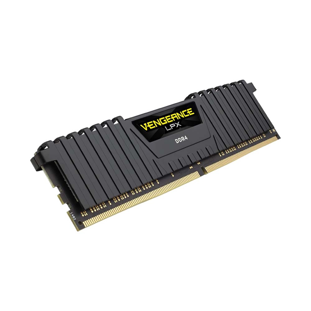 Bộ nhớ ram gắn trong Corsair DDR4 3200MHz 16GB 1x 288 DIMM, Vengeance LPX Black Heat spreader - Hàng Chính Hãng