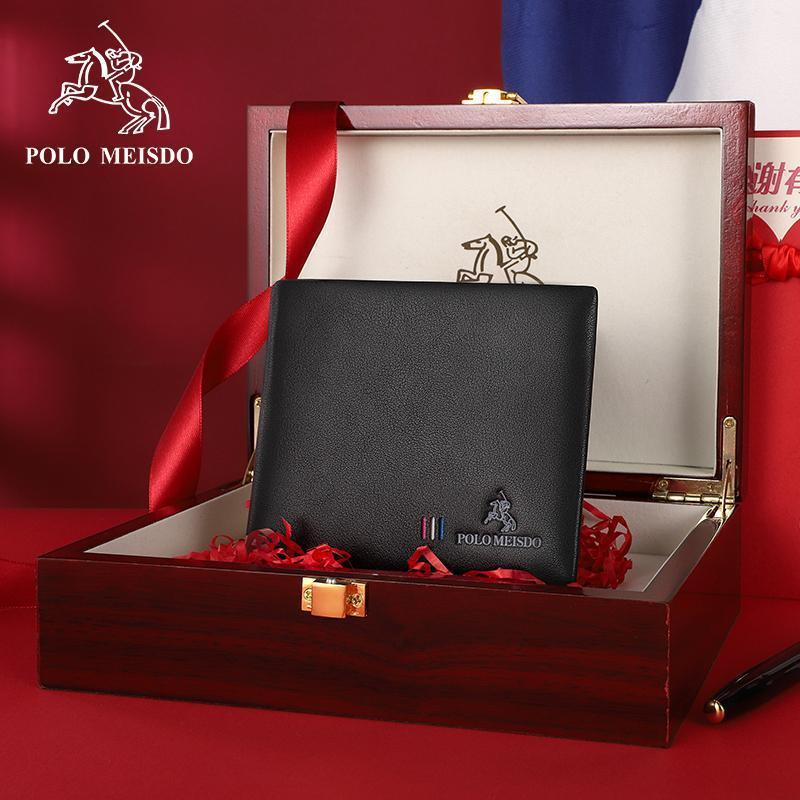 Bóp Da Nam Ví Da Bò Nam Cao Cấp POLO MEISDO Bảo Hành 24 Tháng