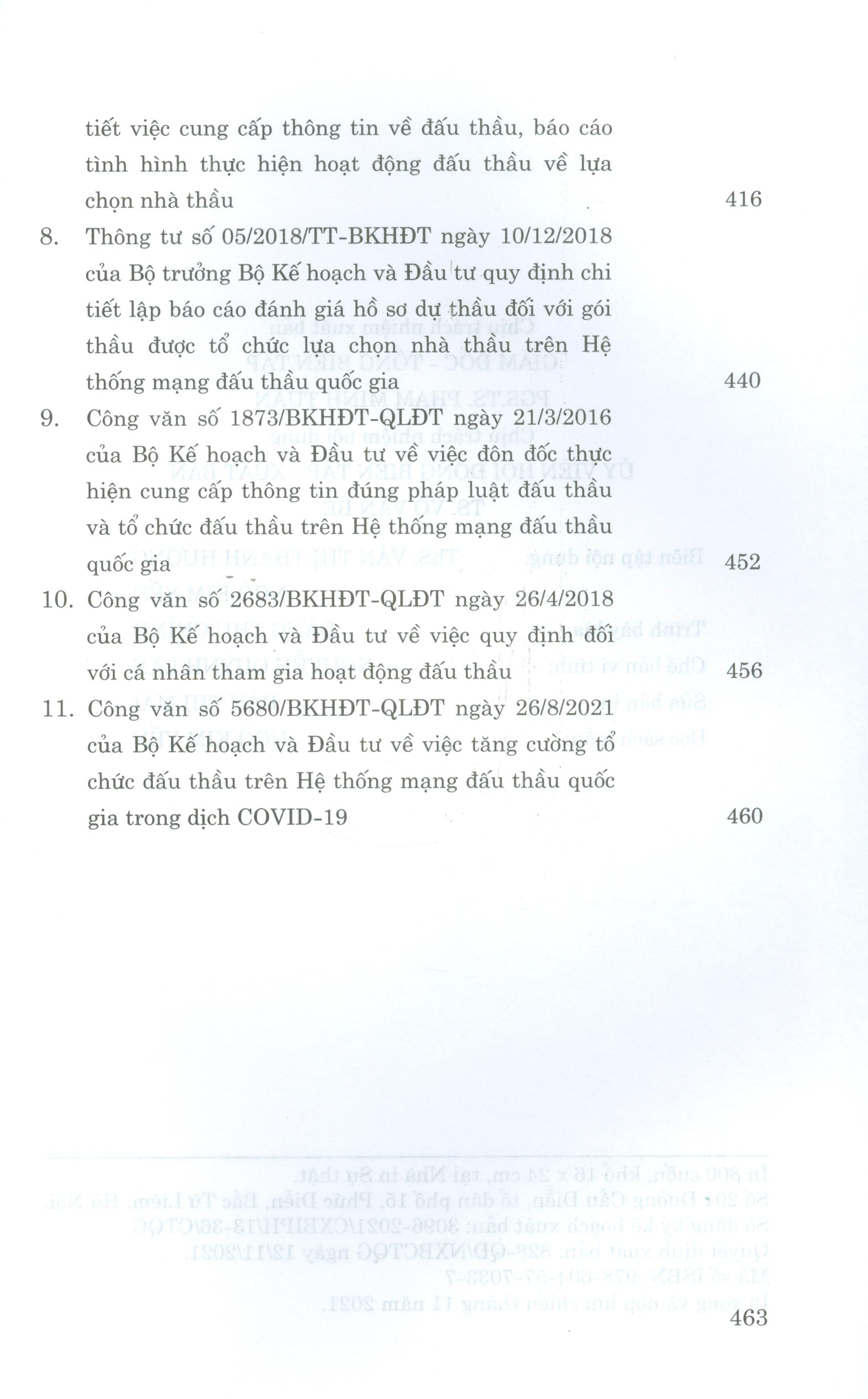 Luật Đấu Thầu (Hiện hành) (Sửa đổi, bổ sung năm 2016,2017,2019,2020) Và các văn bản hướng dẫn thi hành)