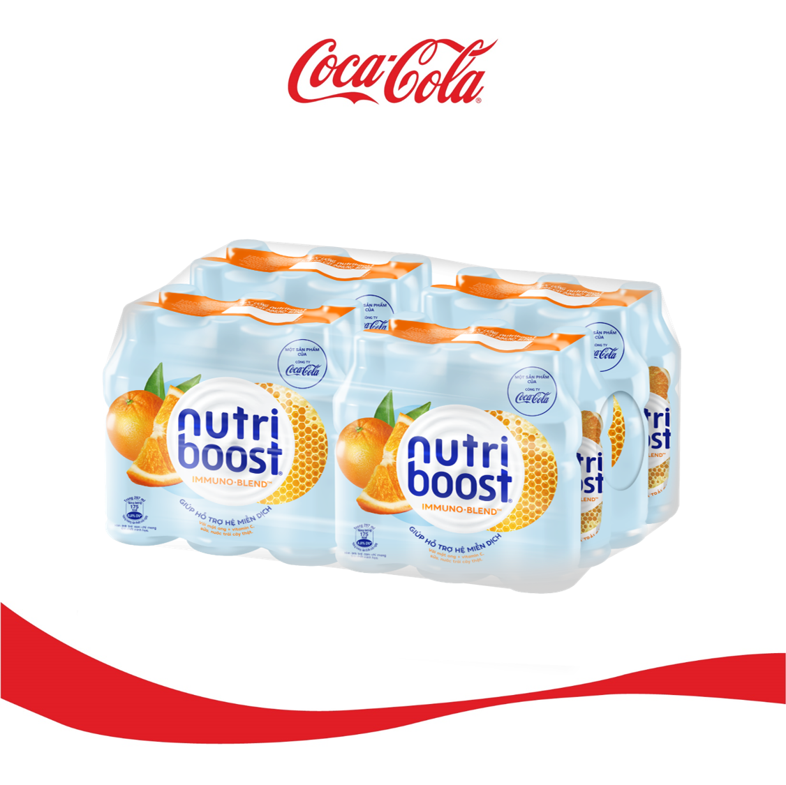 Lốc 24 Chai Sữa Nutriboost Thế Hệ Mới Hương Cam
