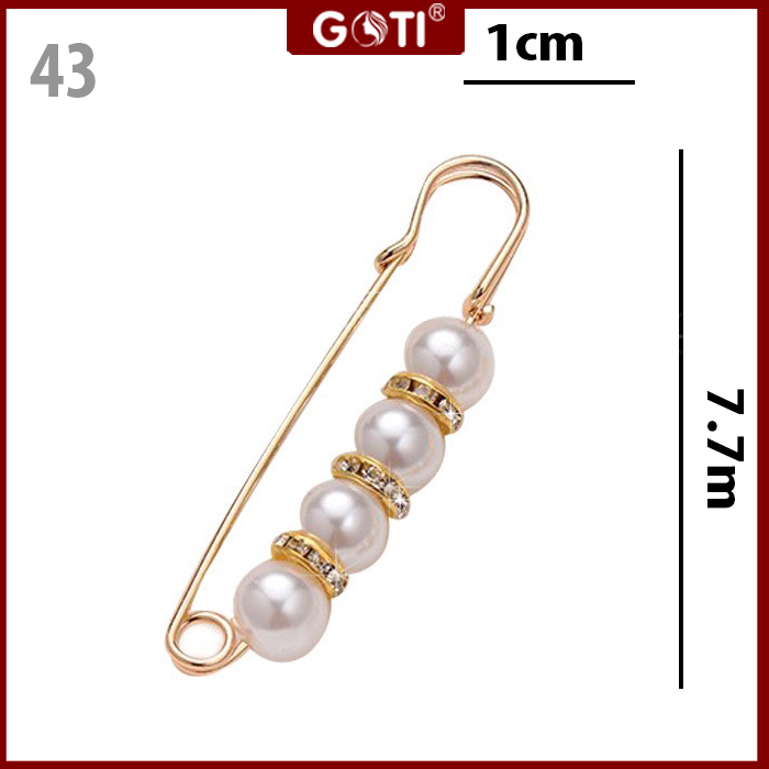 GOTI - Charm Cài Áo Thiên Nga Kiểu Tag Cài Váy Đẹp Thanh Lịch Dành Cho Nữ Kiểu Dáng Hoa Cao Cấp Đa Dạng CA21