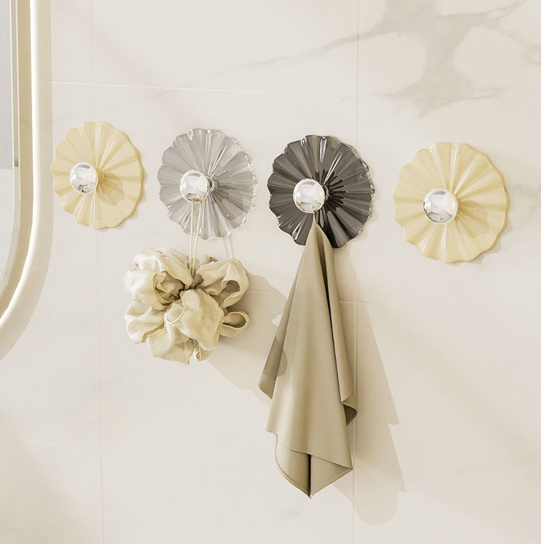 MÓC DÁN TƯỜNG HÌNH BÔNG HOA TREO ĐỒ-HT