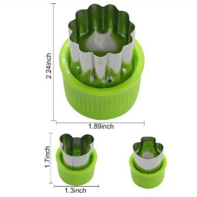 Bộ Dụng Cụ Cắt Tỉa Rau Củ Quả Inox 8 Món, Bộ Khuôn Cắt Tạo Hình Rau Củ Quả, Khuôn Làm Bánh - Hàng Loại 1 - Chính Hãng MINIIN