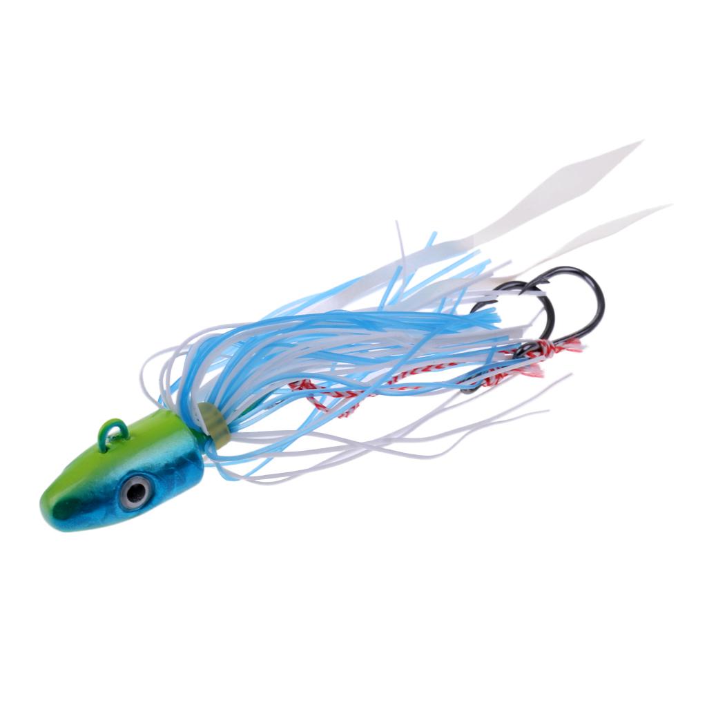 Fishing Lure Lead Head Fishing Jigging  Bass Skirt Lures