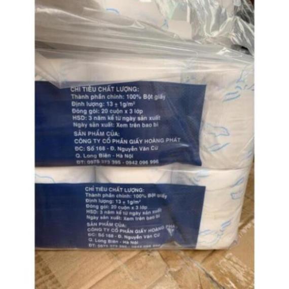 1 lốc 20 cuộn giấy vệ sinh không lõi