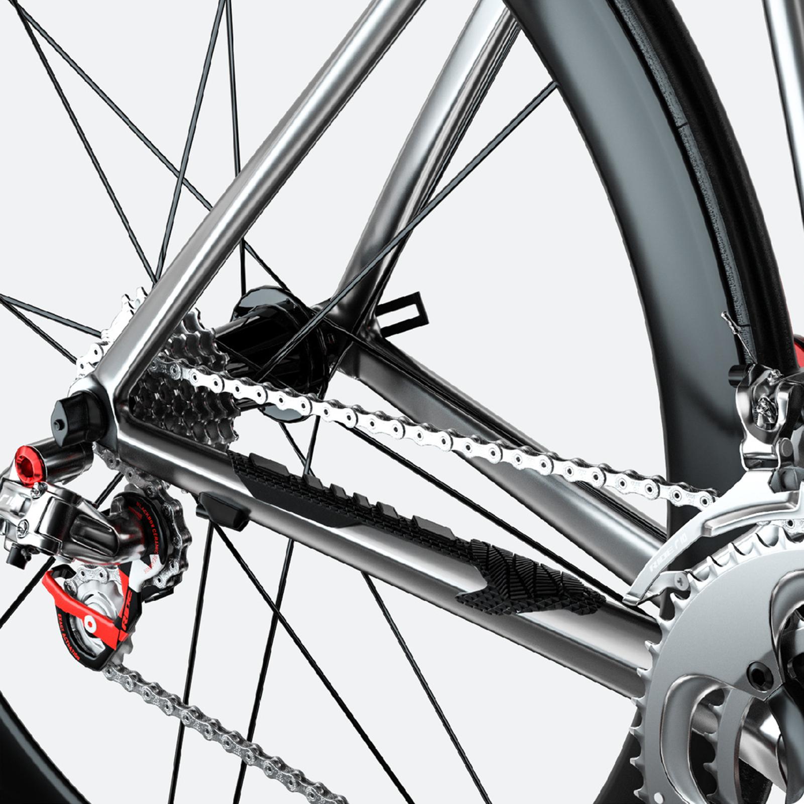 ENLEE Bike Frame Sticker Silicone Chain Protective Guard Sticker Bicycle Chainstay Protector Pad