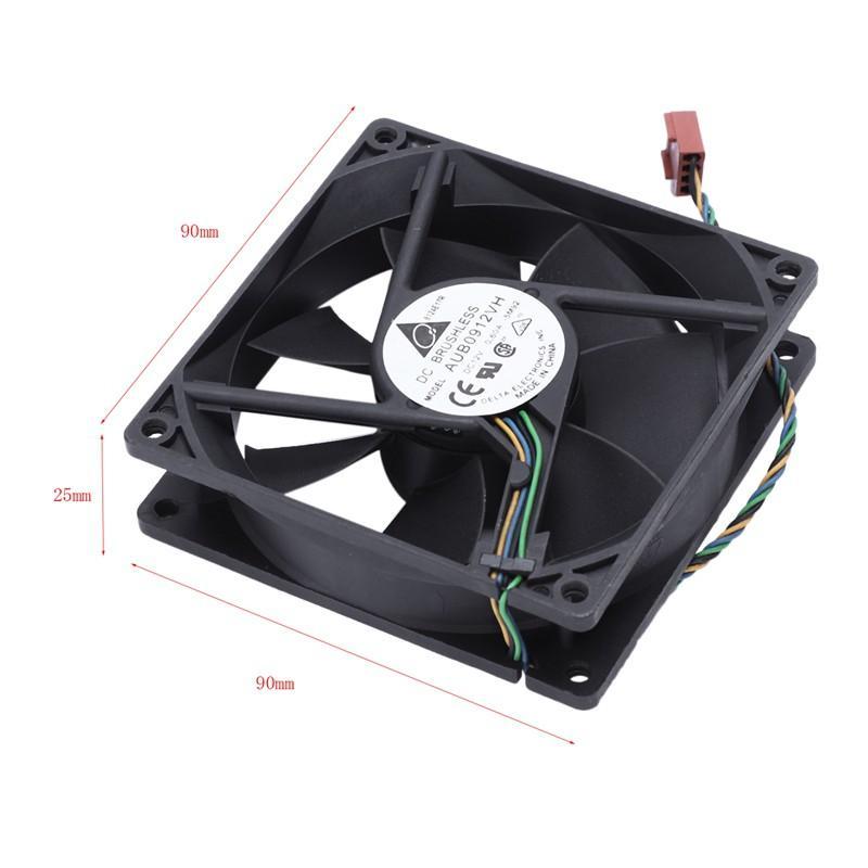 Quạt Tản Nhiệt Cpu 90x90x25mm Dc 12v 0.60a 4-pin