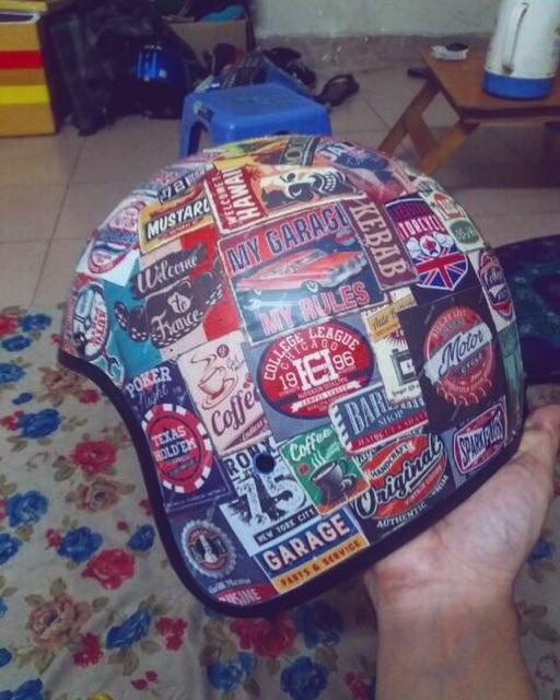 Combo sticker dán chống nước chủ đề Retro
