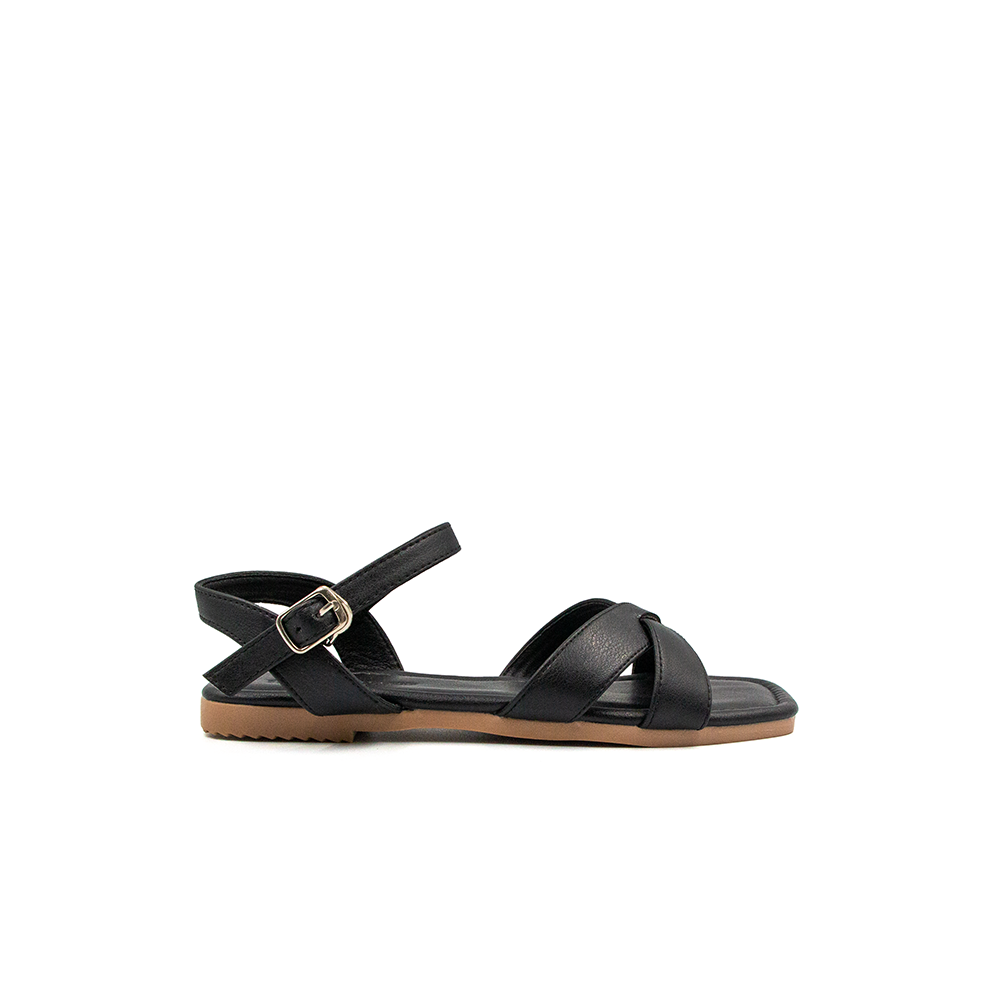 Sandal Dép Nữ Quai Chéo Da Microfiber TMW327