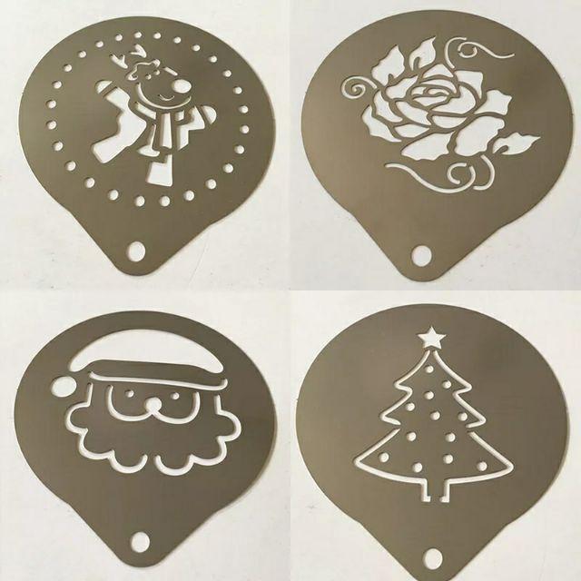 Khuôn inox tạo hình trang trí cho cà phê, bánh ngọt