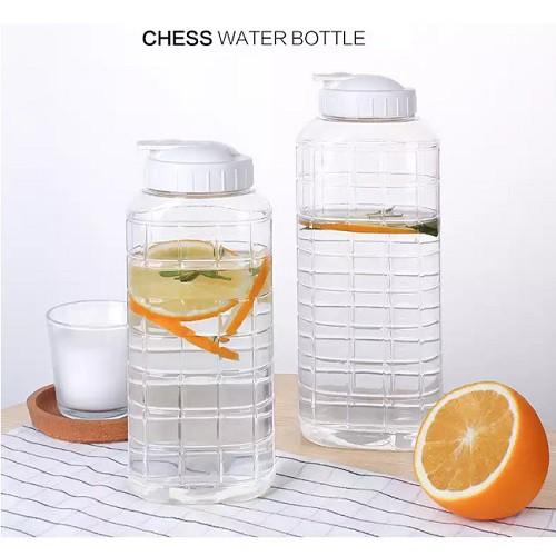 Bình đựng nước nhựa Lock&amp;Lock Chess Water Bottle 1.0L/1.5L Nắp màu trắng
