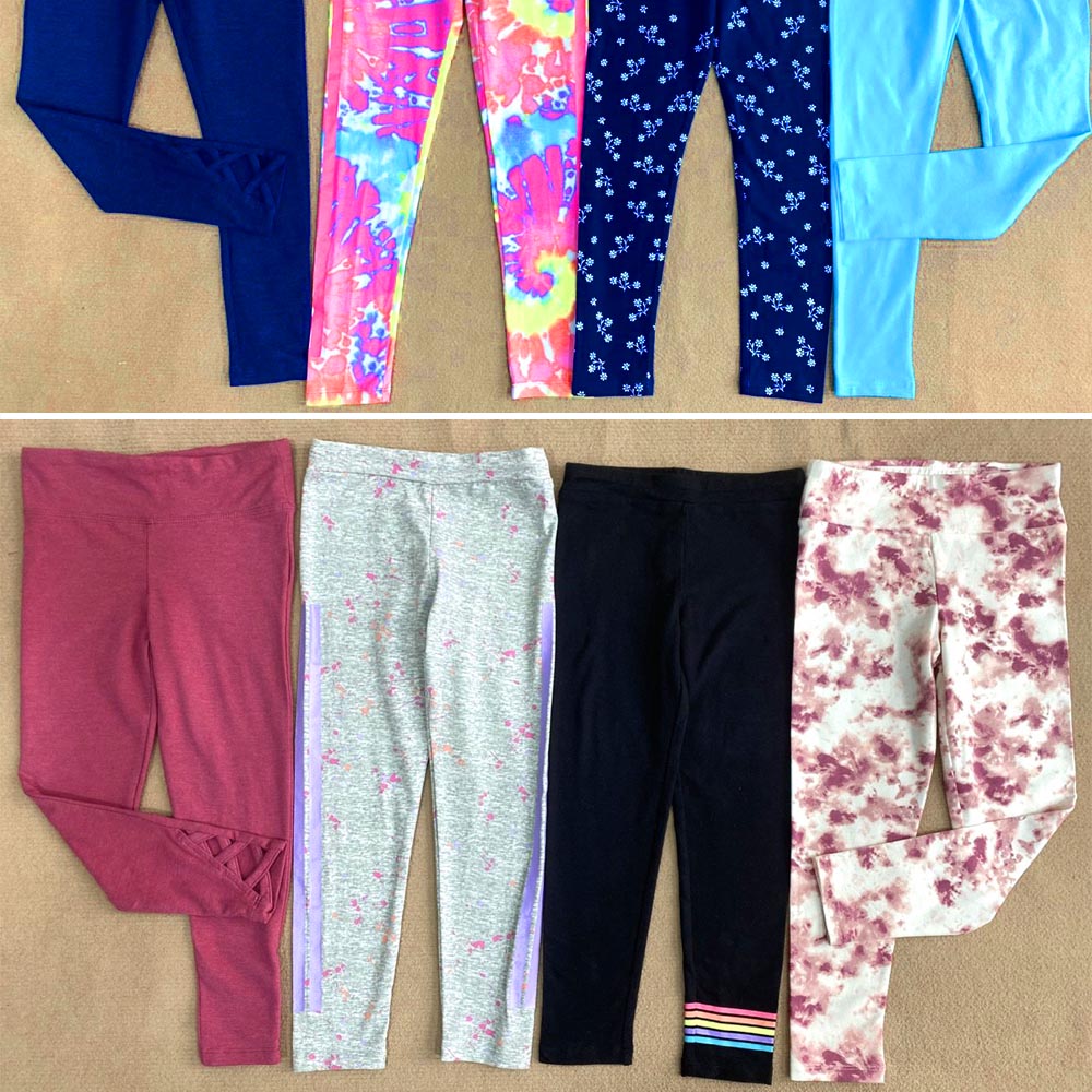 Quần legging bé gái set 3 chiếc 3 họa tiết và màu khác nhau quần dài ôm giãn cực tốt MamLa