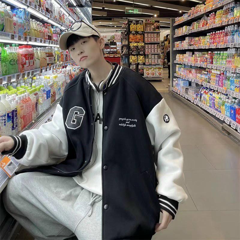 Free Ship - Áo Khoác Bomber Chất Nỉ Có Nút Bấm Phong Cách Nam Nữ Unisex Màu Đen Và Vàng Jess-KNP13 - Vàng Nghệ
