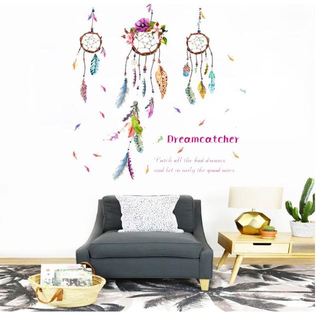 Decal trang trí tường - DREAMCATCHER sắc màu