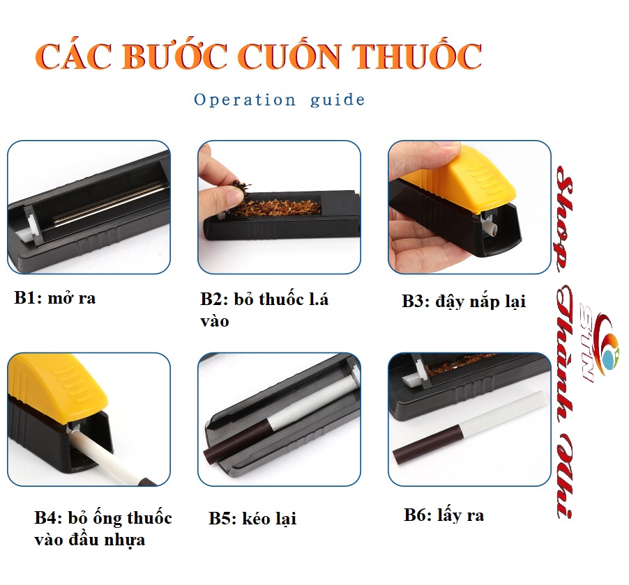 Dụng cụ cuốn điếu, thuốc, tẩu thuốc cực nhanh, giá rẻ, Shop Thành Nhi STN00114 ( kiểu giao ngẫu nhiên)