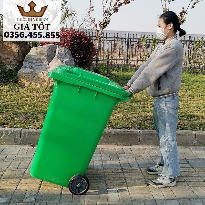 Thùng rác nhựa công cộng 100L ( hàng nhập khẩu )