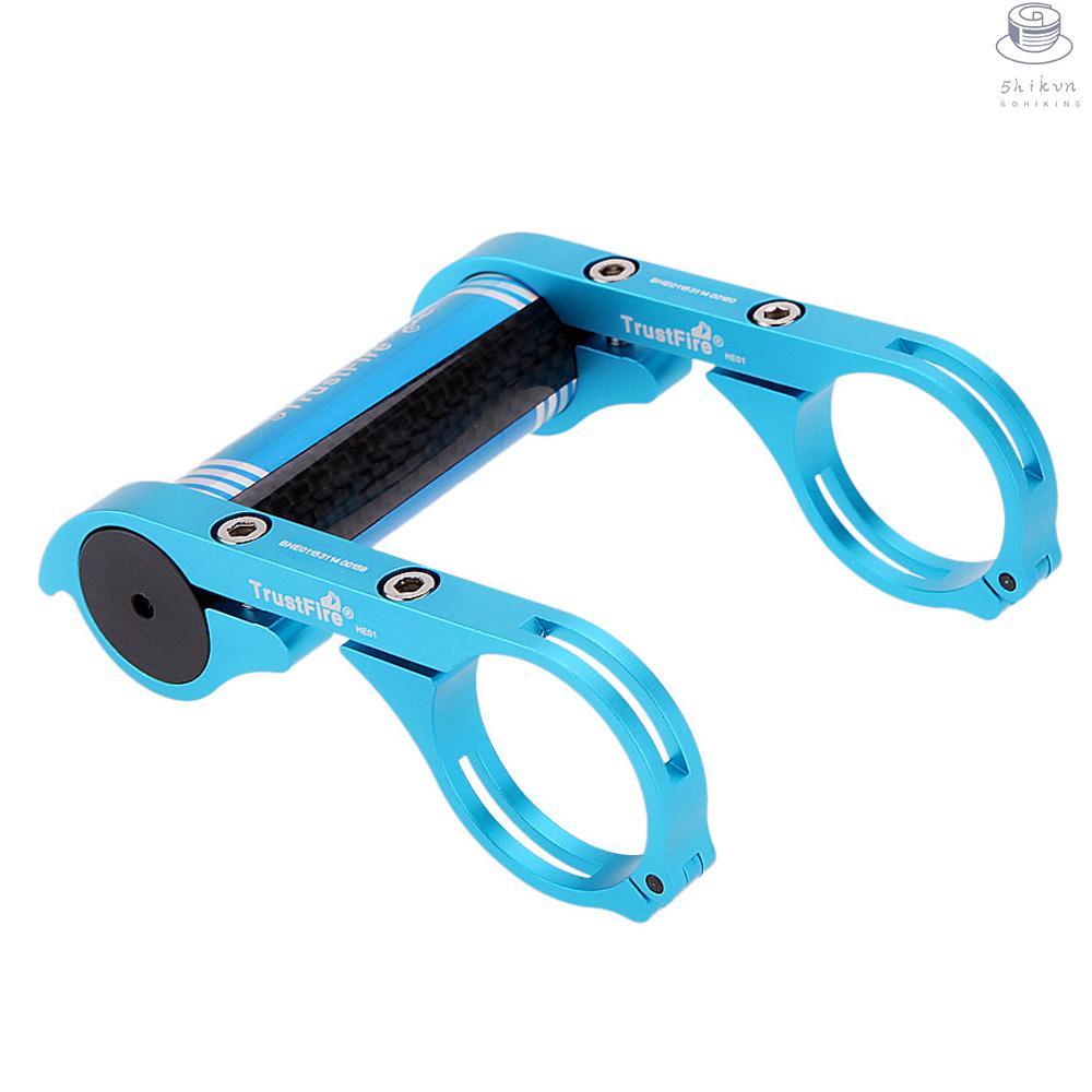 Bicycle Double Handlebar Extender with Allen Key Lamp Holder for Bicycle Lights Flashlights