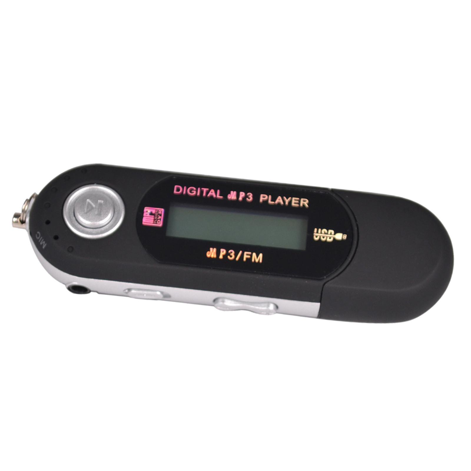 2X USB 2.0 Digital LCD   Screen Media MP3 Player Support 8GB FM Radio,Black