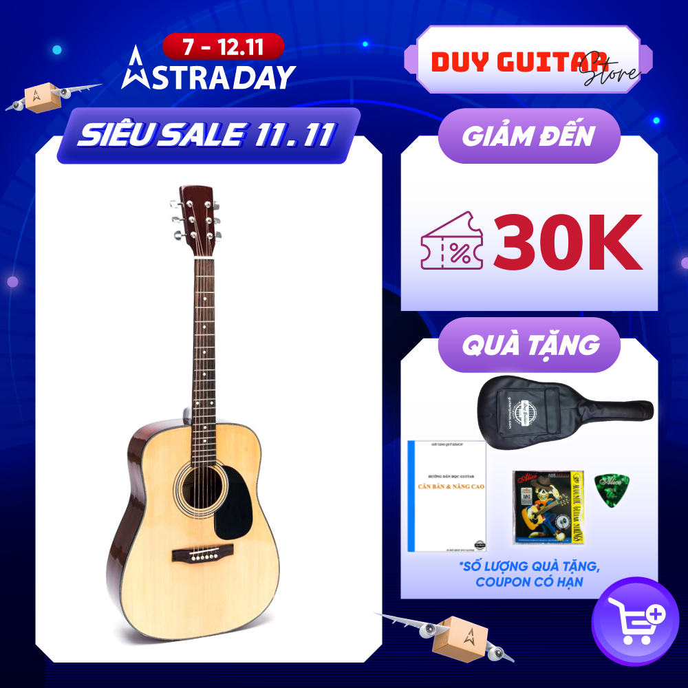 Đàn Guitar Acoustic Natural DD120