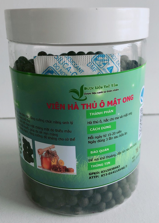 Viên hà thủ ô mật ong - Hủ 500g