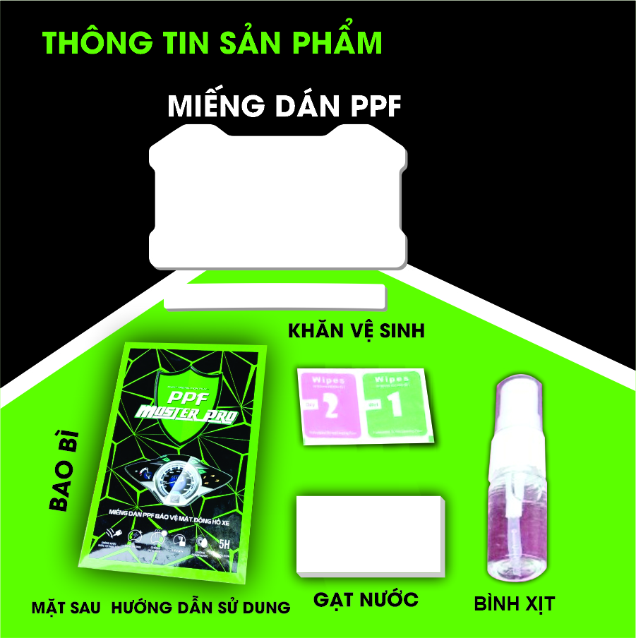 Miếng Dán PPF Bảo Vệ Mặt Đồng Hồ Xe Honda ADV 150 - 160 | Chất Liệu Film PPF