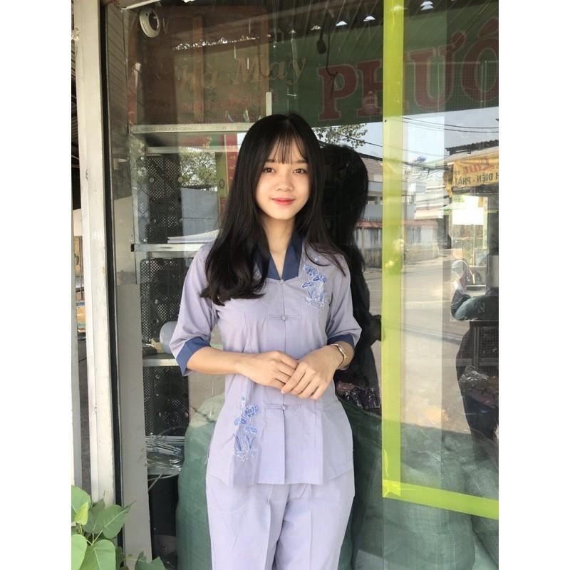 Đồ Lam Đi Chùa # La Hán Phối # Quần Áo Nữ # Đồ Bộ Nữ