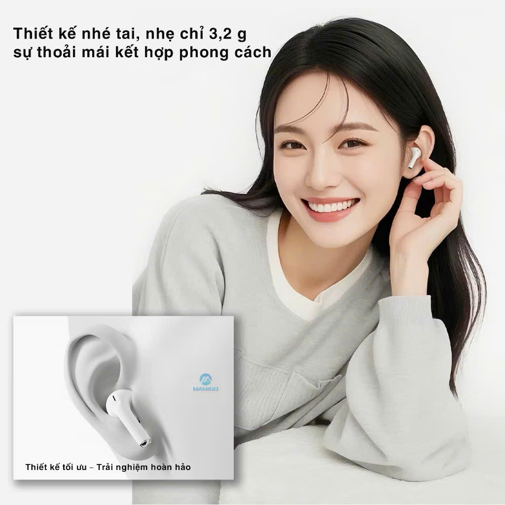 Tai nghe bluetooth nhét tai TWS ROCK EB710 - Hàng chính hãng Bảo hành 12 tháng lỗi 1 đổi 1