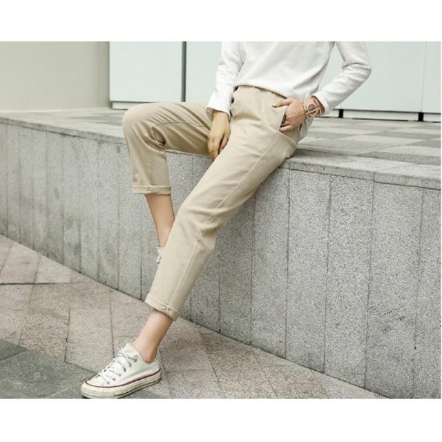 Quần kaki basic pants unisex cực chất