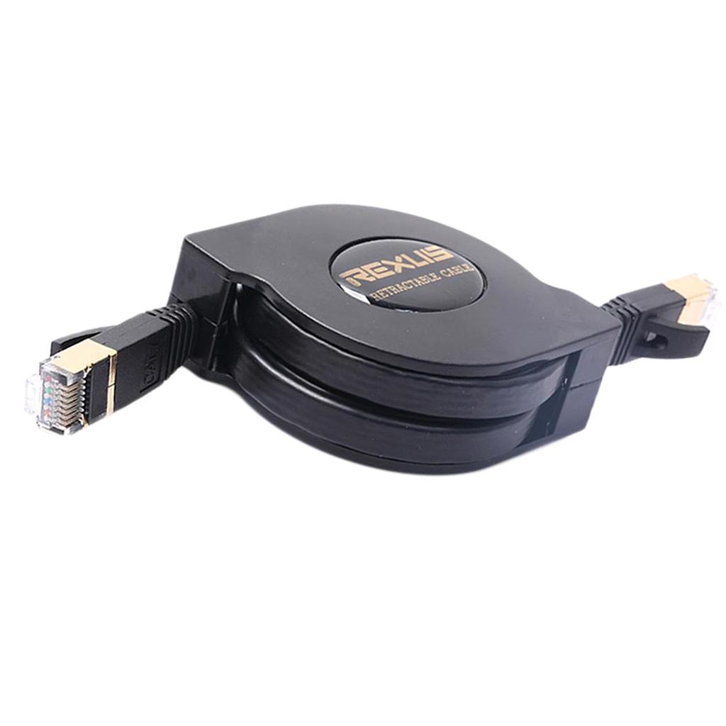 Ultra-flat CAT7 Patch Ethernet LAN Cable Network Retractable Cable 1.5 M.