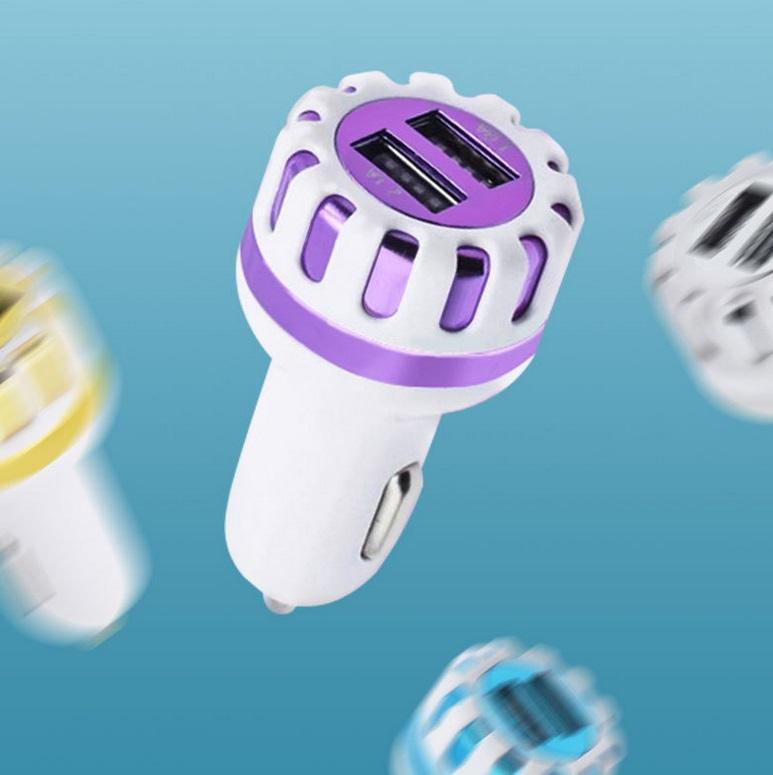 Dual Usb Car Charger Dc 5v/ 2.1a Fast Charging Adapter Universal Dual Usb Car-charger Adapter
