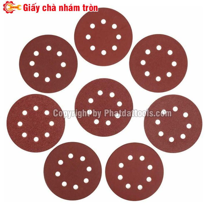 Giấy nhám chà tường cỡ giấy tùy chọn D125-180-230mm-Hộp 100 tờ