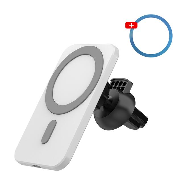 Zmonlinery 15W Bộ sạc xe không dây từ tính cho iPhone 12 13 Pro Max Sạc điện thoại Sạc từ tính cho iPhone 12 13 Mini