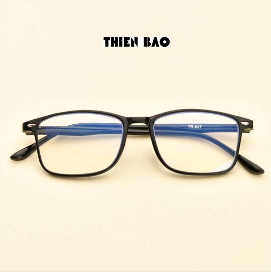 Kính thời trang 0 độ chống as xanh, lọc sáng Nam nữ bảo vệ mắt hàng đẹp tròng Nhật KV301