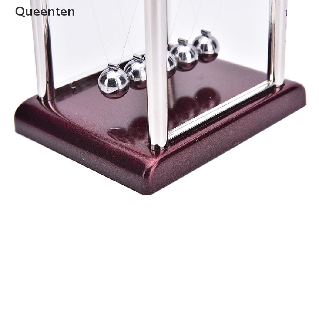 Queenten Newton's Cradle Steel Balance Ball Physics Science Pendulum Desk Fun Toy Gift J, QT