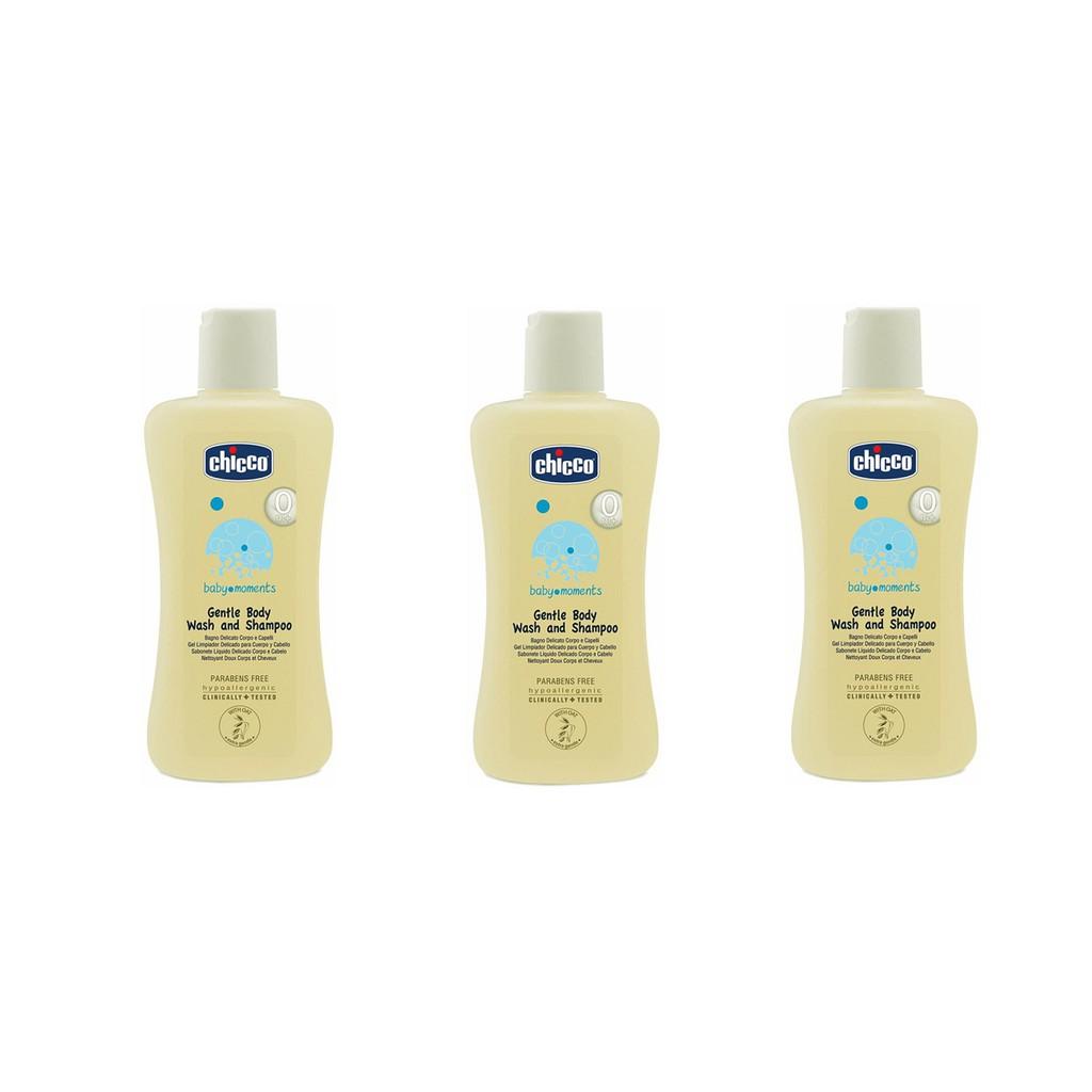 Sữa tắm gội chiết xuất Yến mạch 0M+ Chicco cho bé 200ml