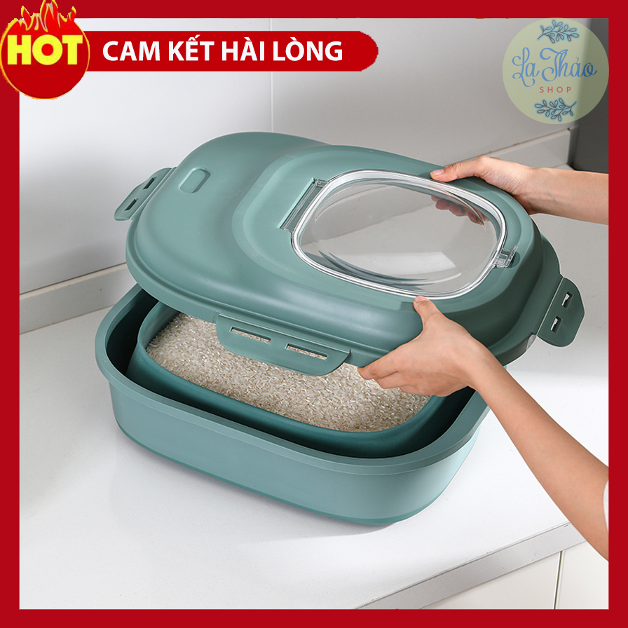 Thùng Đựng Gạo Thông Minh Gấp Gọn Chống ẩm Mốc Chống Côn Trùng