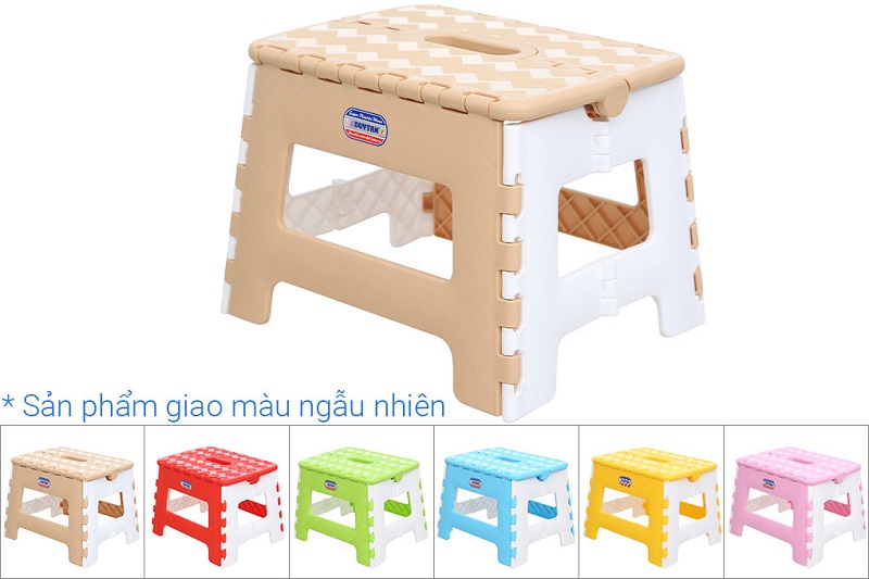 Combo 5 Ghế Nhựa Xếp Mini Duy Tân (22 X 18,3 X 16,4 cm) Nhỏ Gọn Tiện Lợi Dễ Dàng Di Chuyển | TriTin