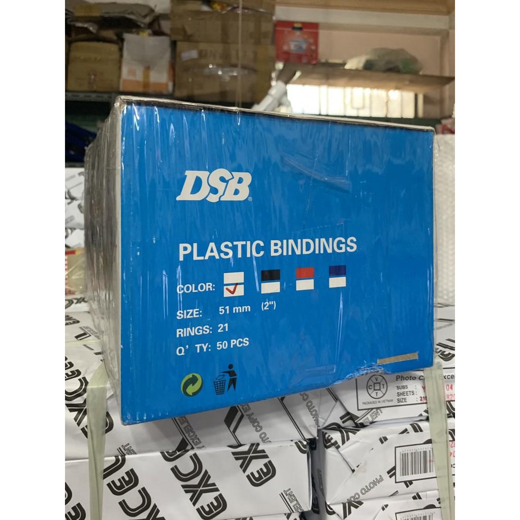 Gáy lò xo nhựa DSB 51mm (500 tờ) - 50 cái/hộp