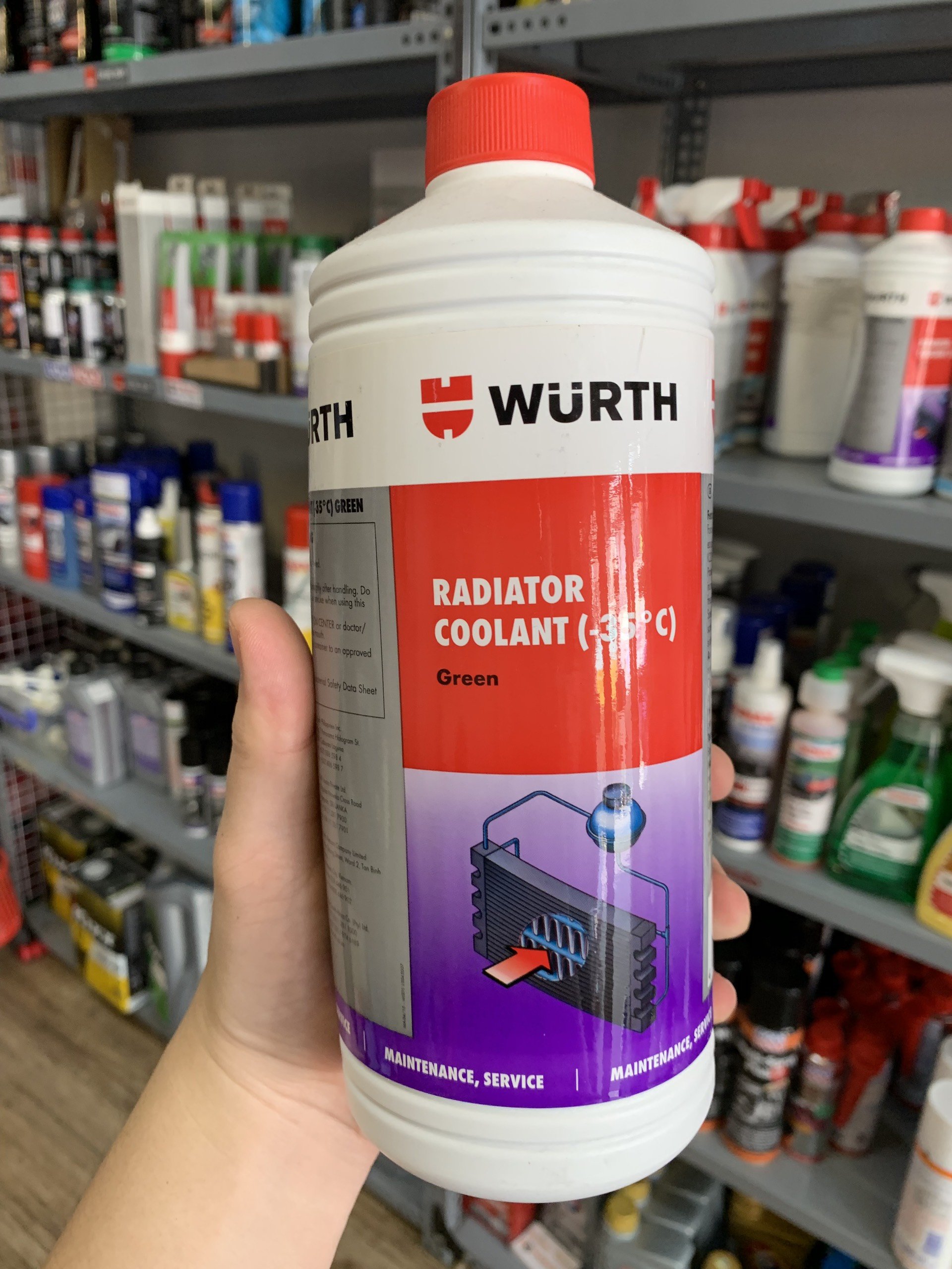 Nước làm mát động cơ - Wurth Radiator Coolant